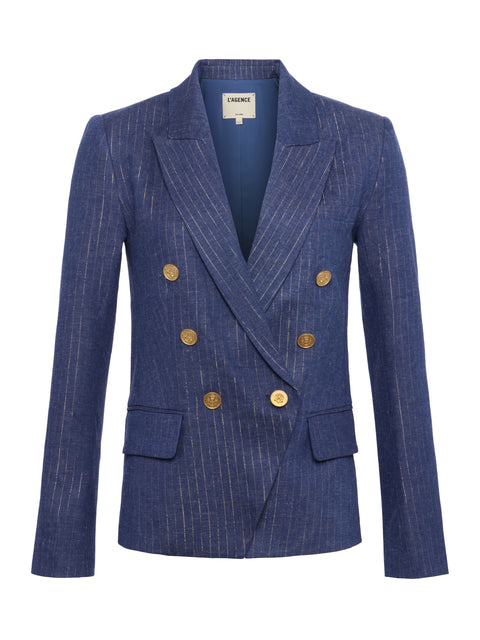 Kenzie Pinstriped Blazer blazer L'AGENCE