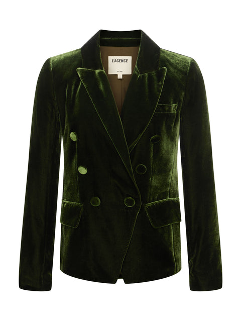 Kenzie Velvet Blazer blazer L'AGENCE   