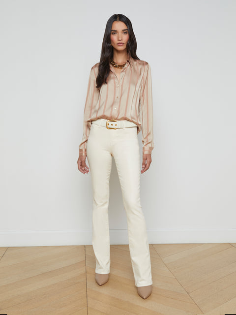 Laurent Satin Blouse blouse L'AGENCE