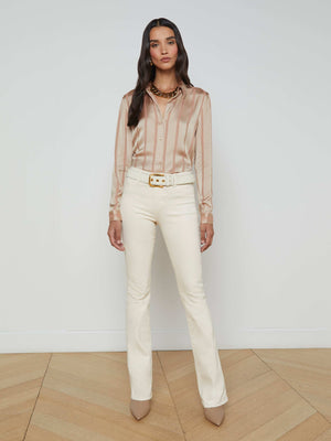 Selma Coated Bootcut Jean jean L'AGENCE