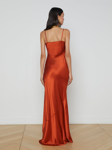 Charmaine Silk Gown dress L'AGENCE