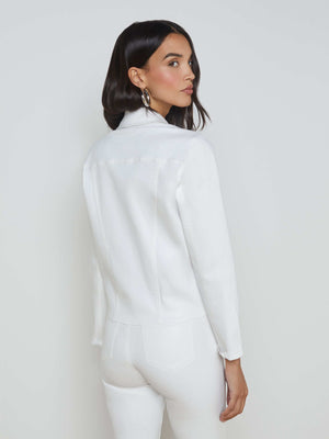 Janelle Coated Denim Jacket jacket L'AGENCE Sale