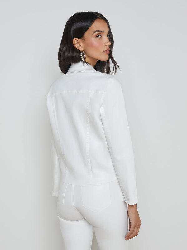 Janelle Coated Denim Jacket jacket L'AGENCE Sale