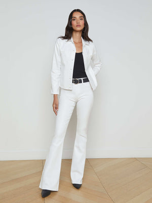 Janelle Coated Denim Jacket jacket L'AGENCE Sale