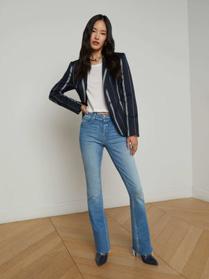 Clementine Striped Blazer blazer L'AGENCE Sale