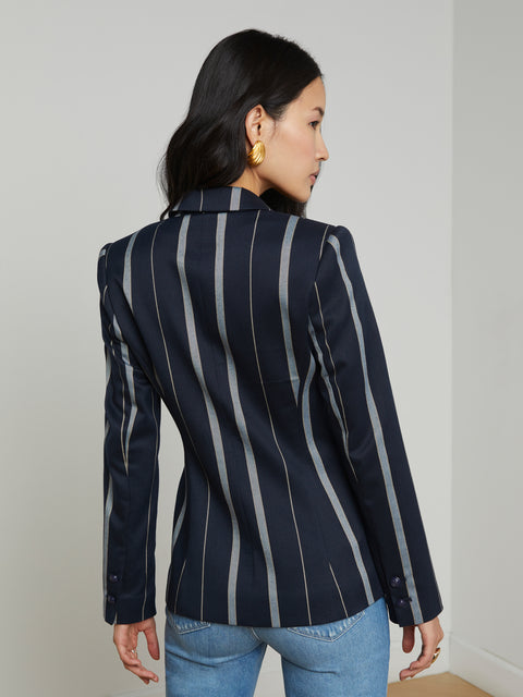 Clementine Striped Blazer blazer L'AGENCE