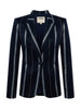 Clementine Striped Blazer blazer L'AGENCE Sale