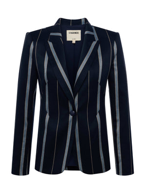 Clementine Striped Blazer blazer L'AGENCE Sale