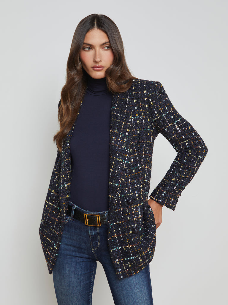 Jayda Tweed Blazer blazer L'AGENCE   