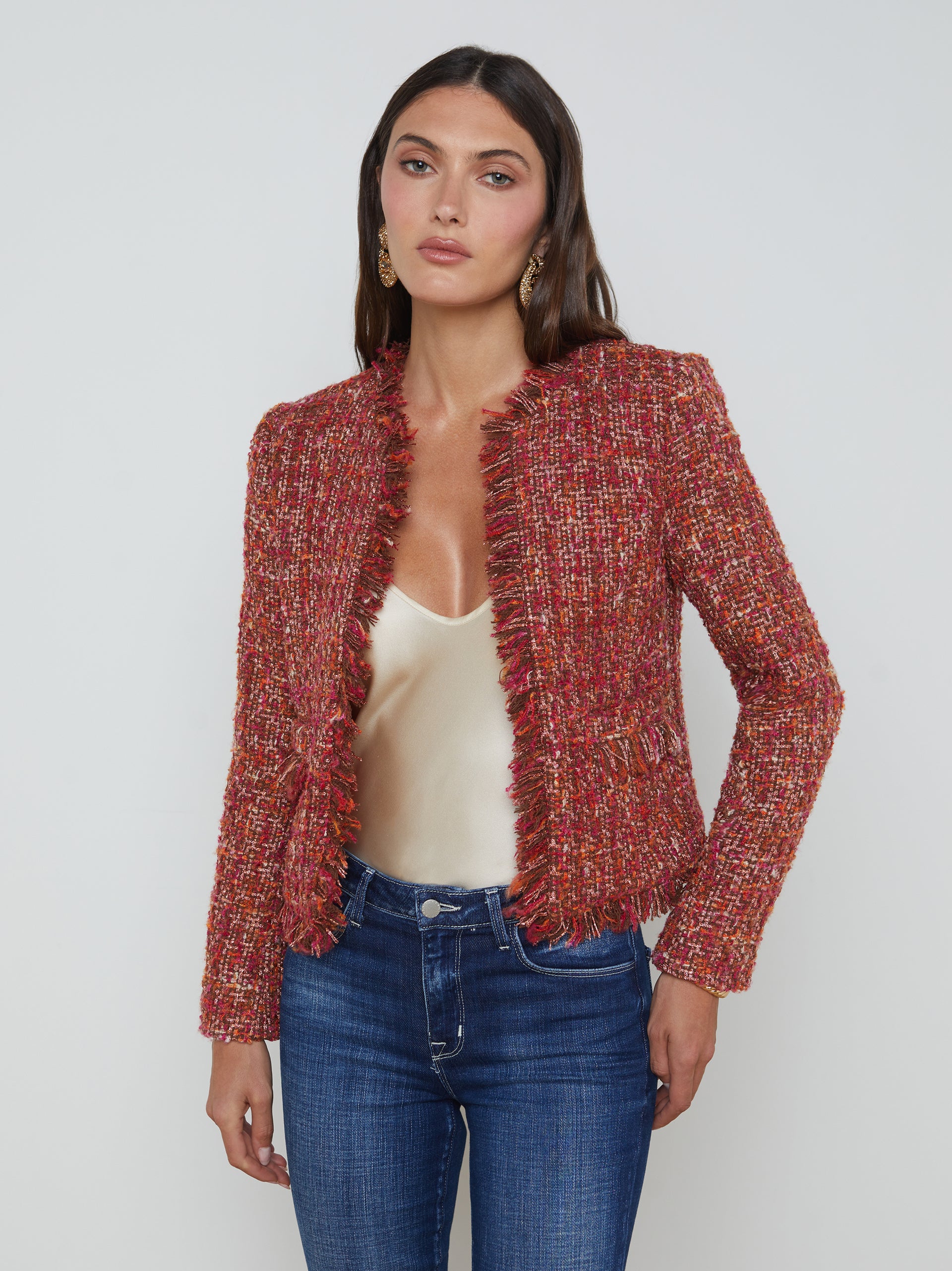 Angelina Tweed Jacket jacket L'AGENCE Sale   