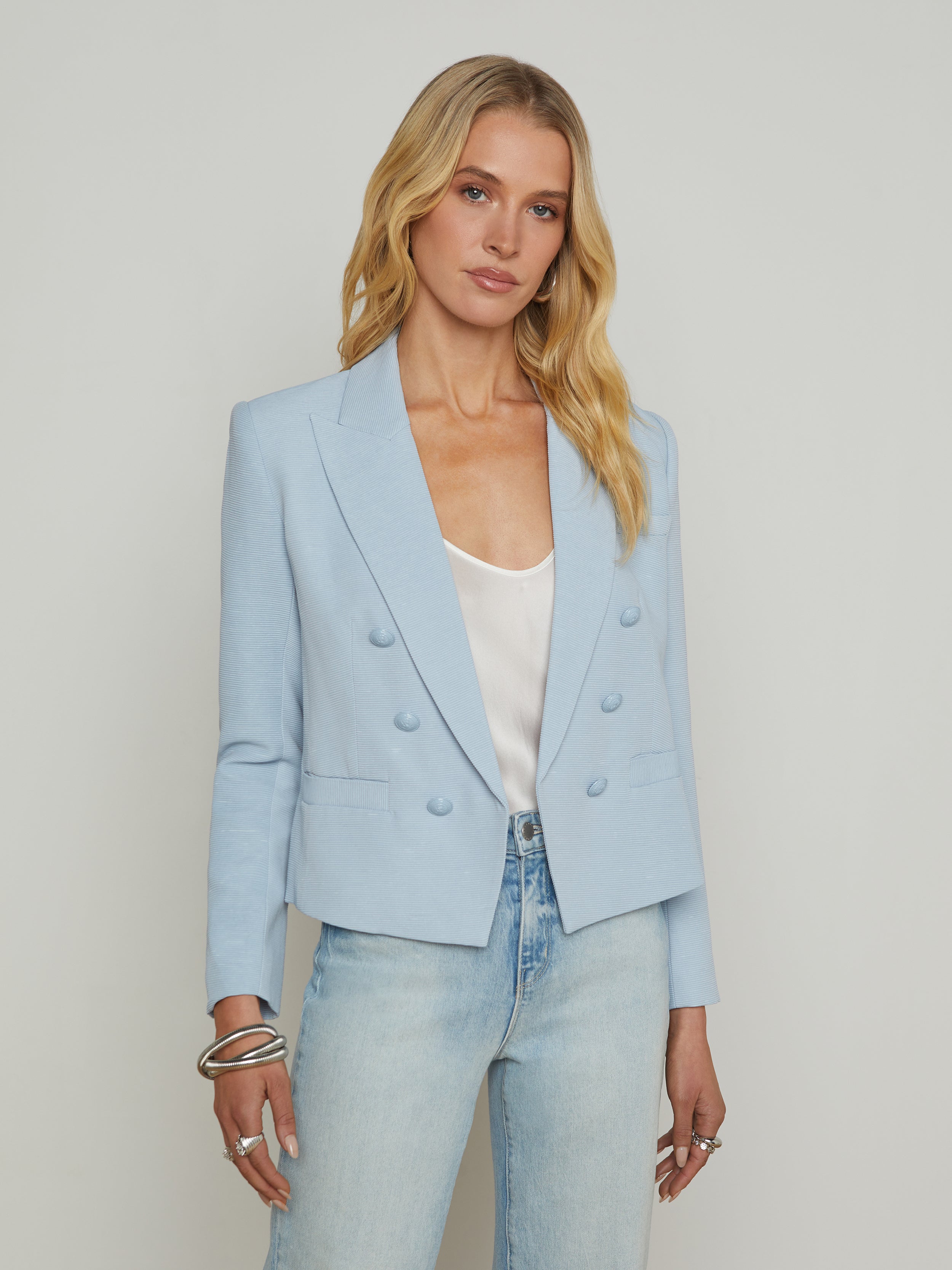 Brooke Open-Front Blazer blazer L'AGENCE