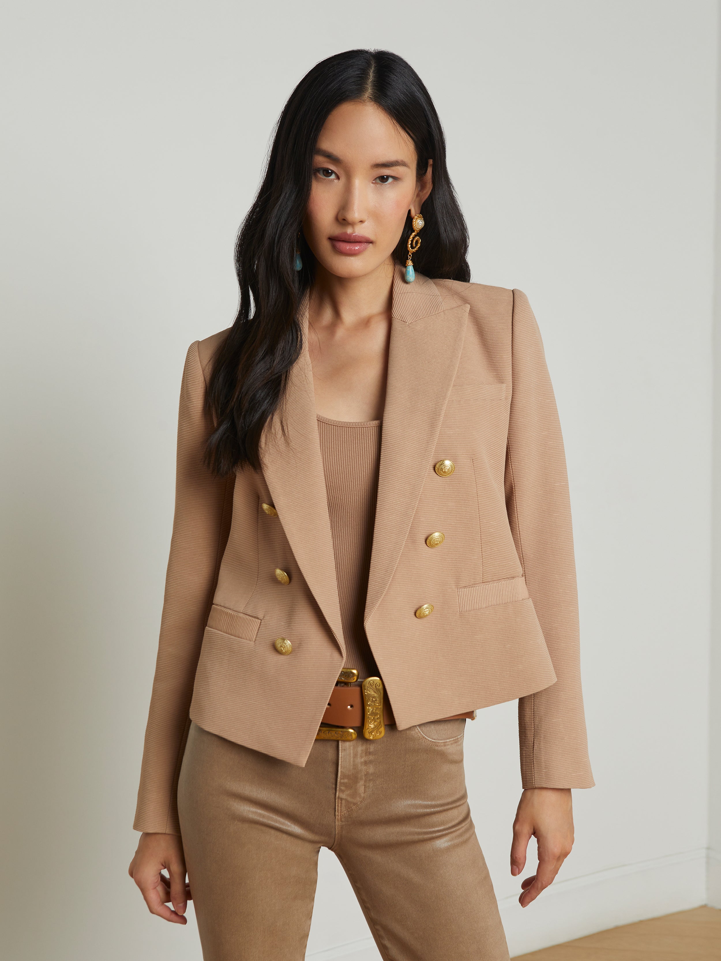 Brooke Open-Front Blazer blazer L'AGENCE