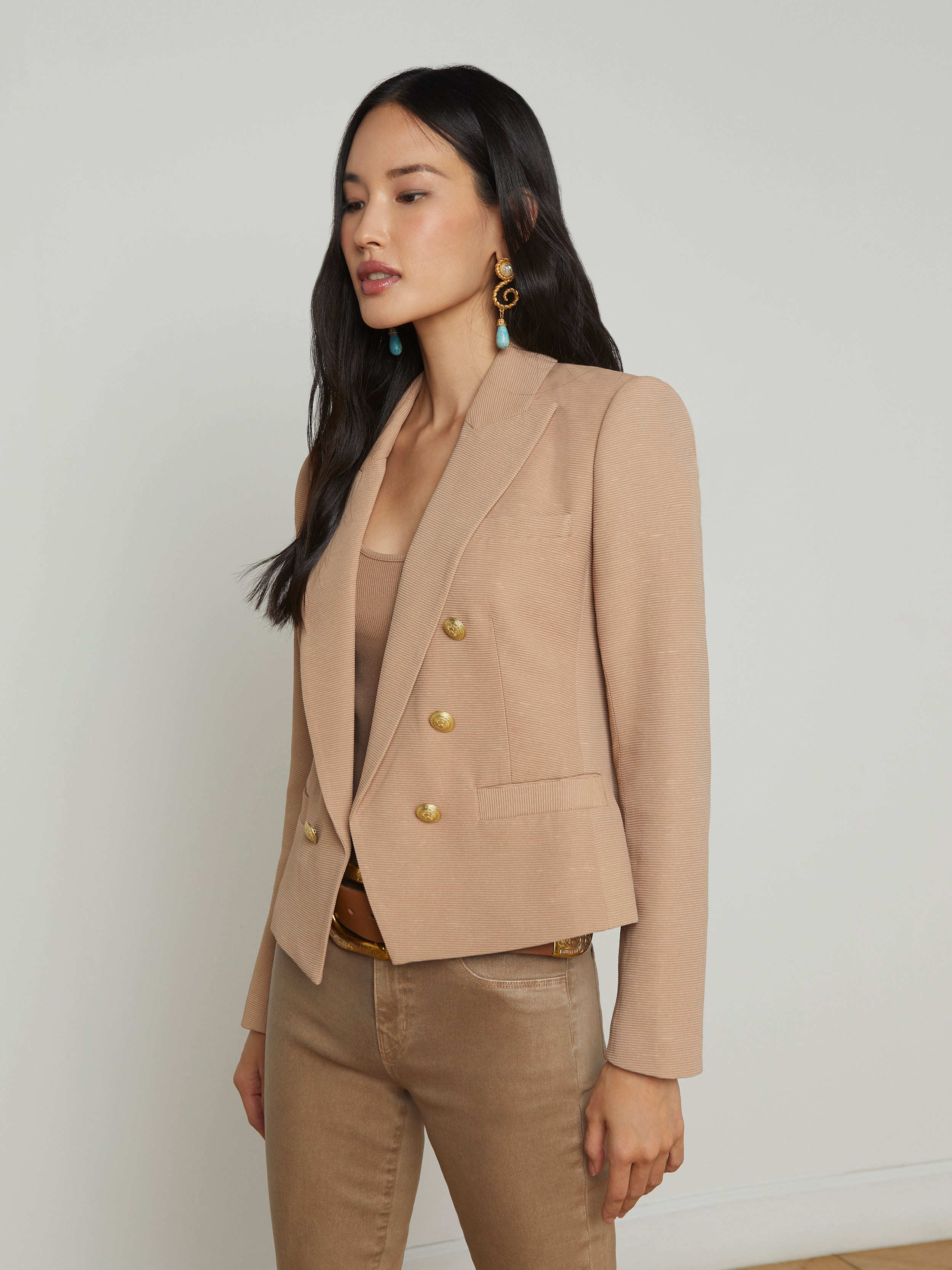 Brooke Open-Front Blazer blazer L'AGENCE