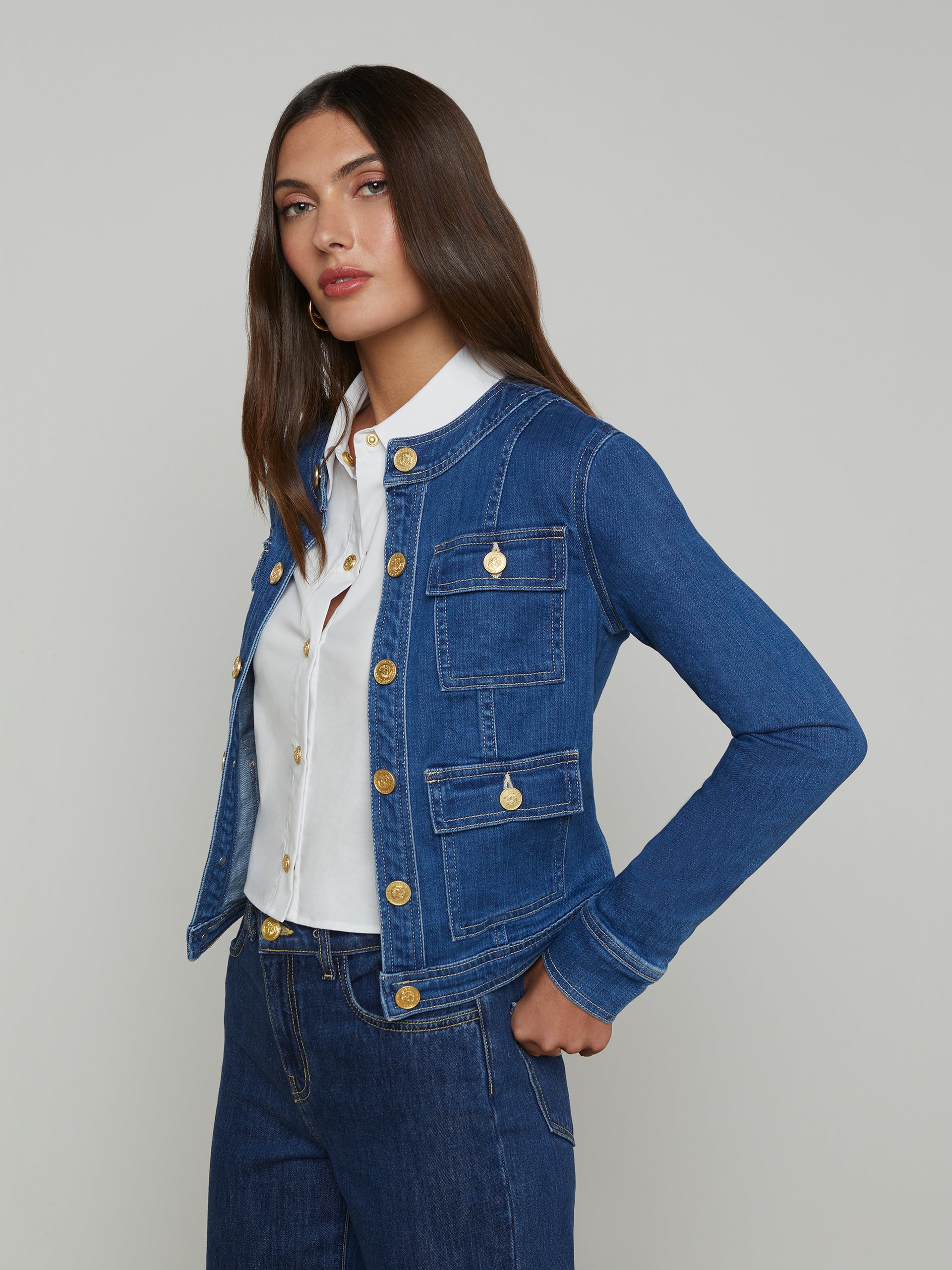 Yari Denim Jacket jacket L'AGENCE   