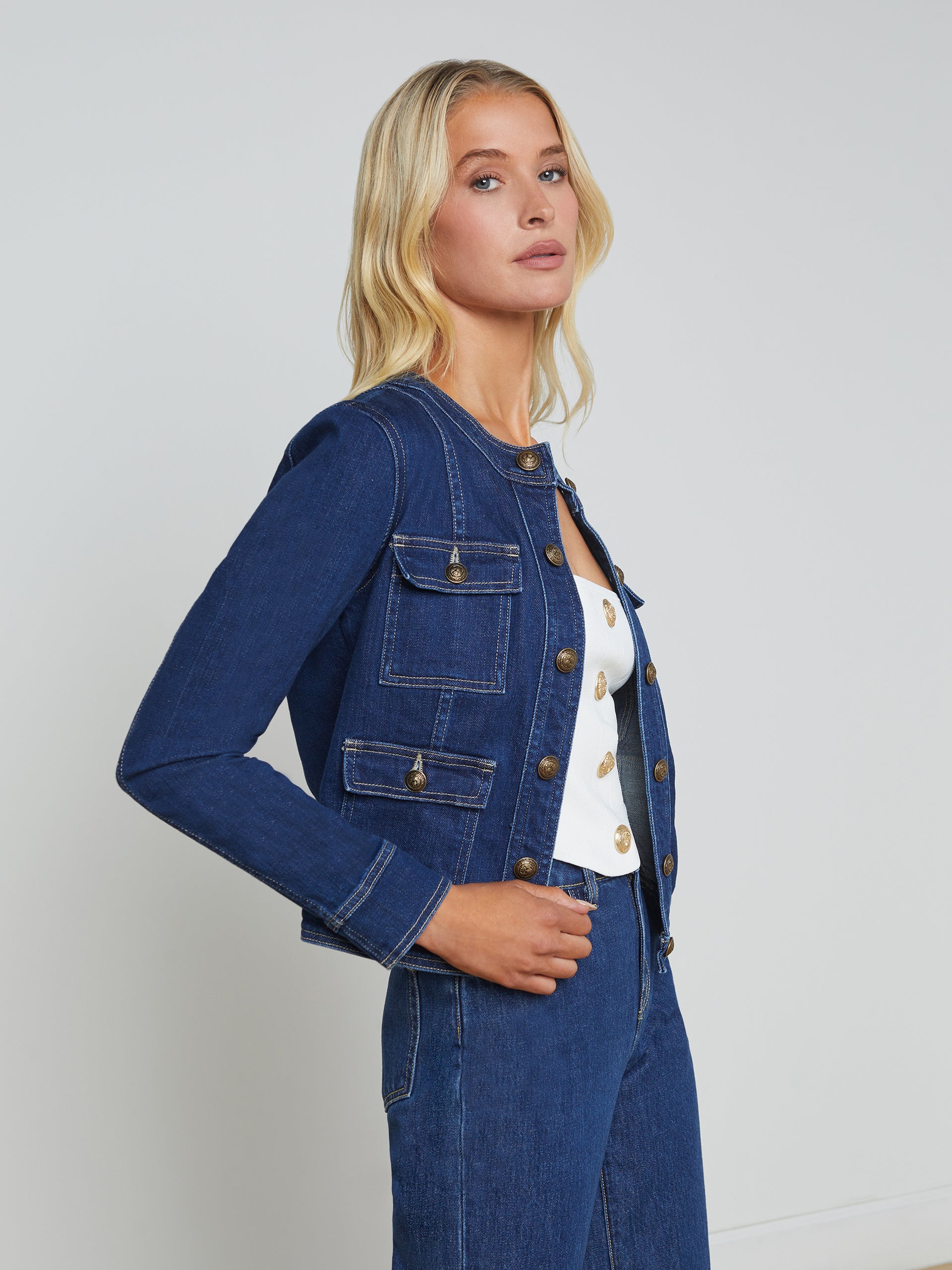 Yari Denim Jacket jacket L'AGENCE   