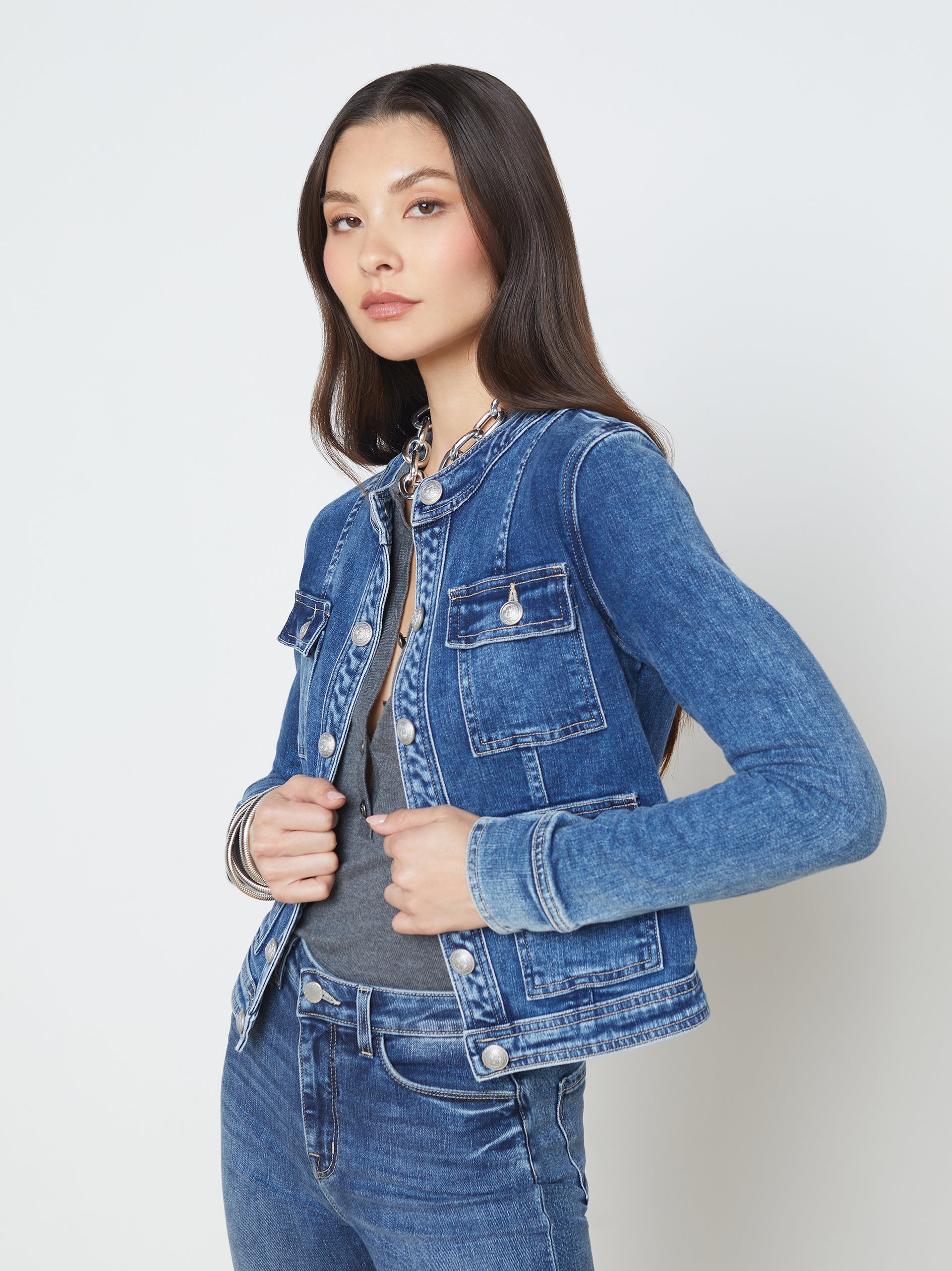 Yari Denim Jacket jacket L'AGENCE   