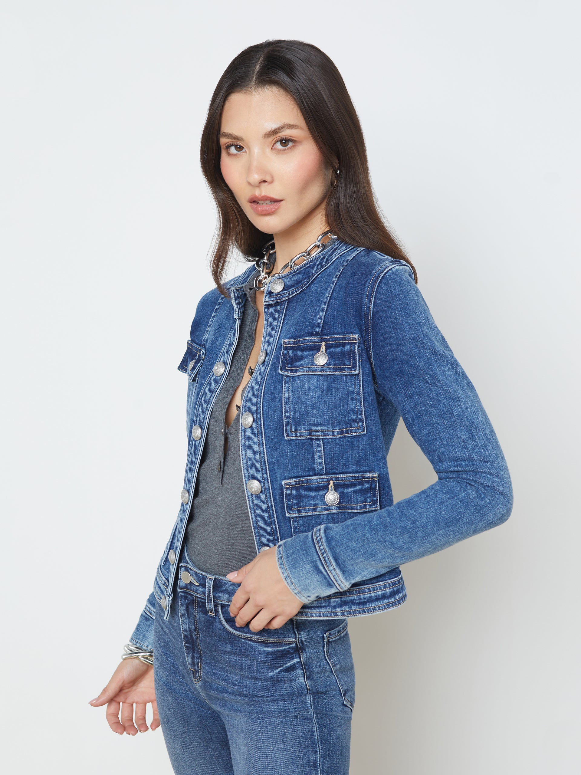 Yari Denim Jacket jacket L'AGENCE   