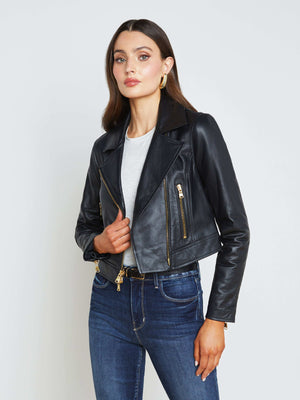 Onna Leather Jacket jacket L'AGENCE Sale