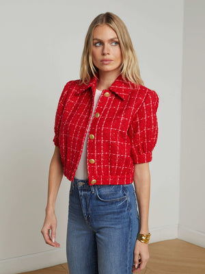 Cove Cropped Tweed Jacket jacket L'AGENCE