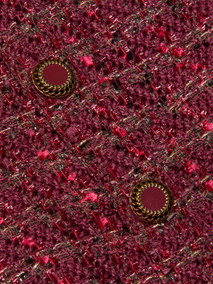 Giacca tweed ritagliata