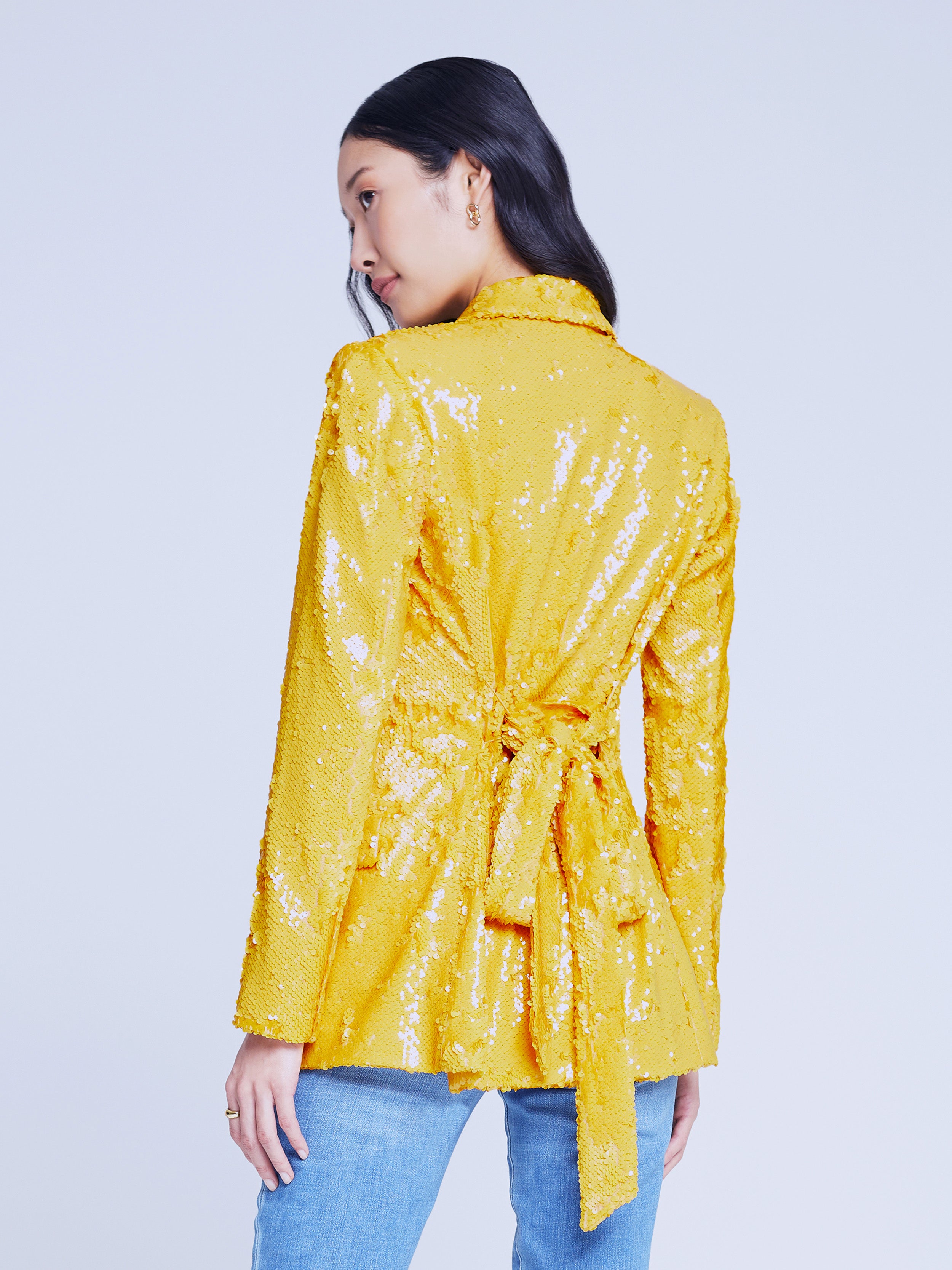 Yellow 2025 sequin jacket