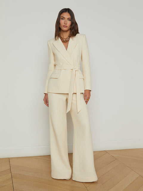 Jordana Tweed Wrap Blazer blazer L'AGENCE