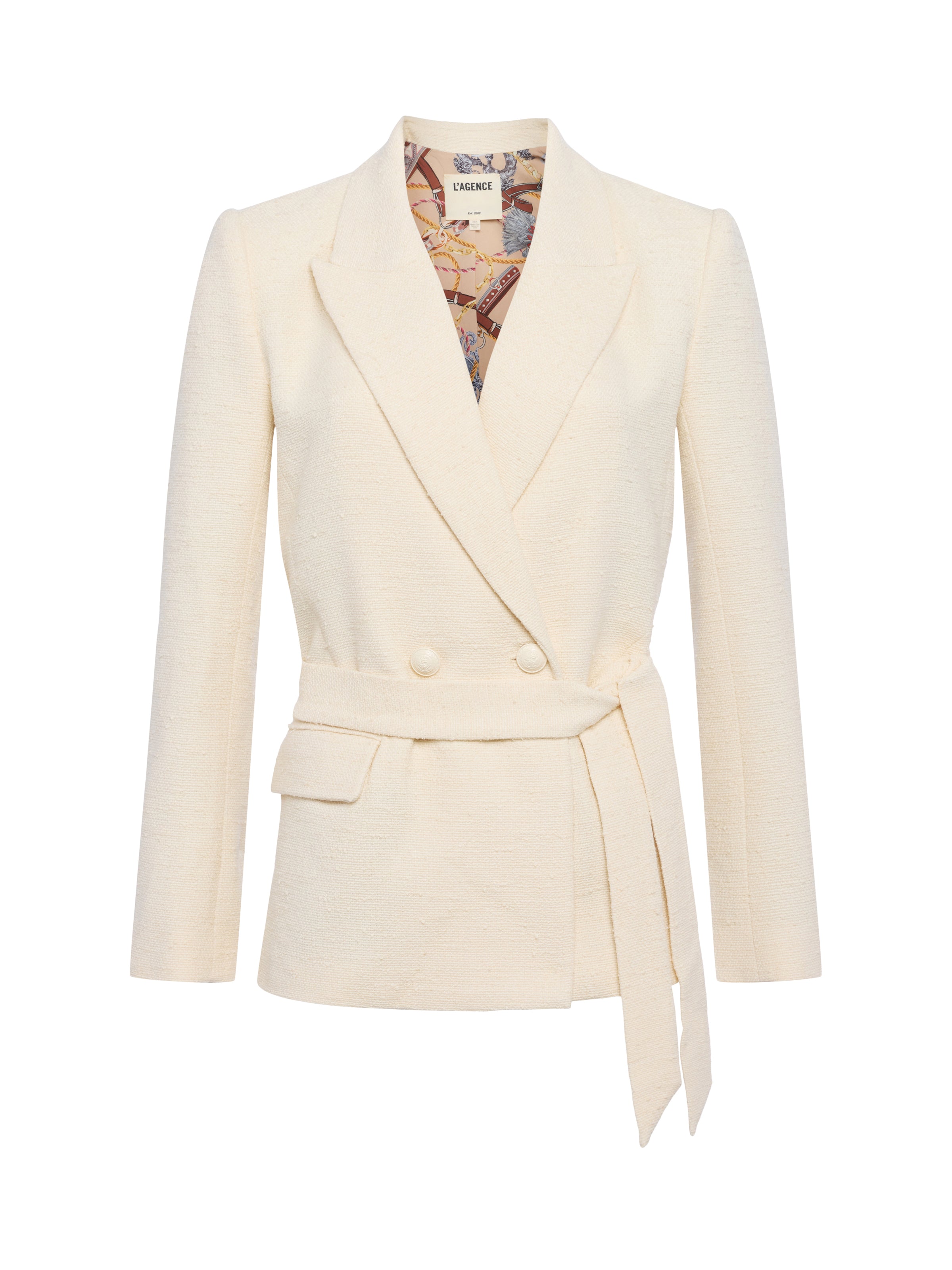 Jordana Tweed Wrap Blazer blazer L'AGENCE