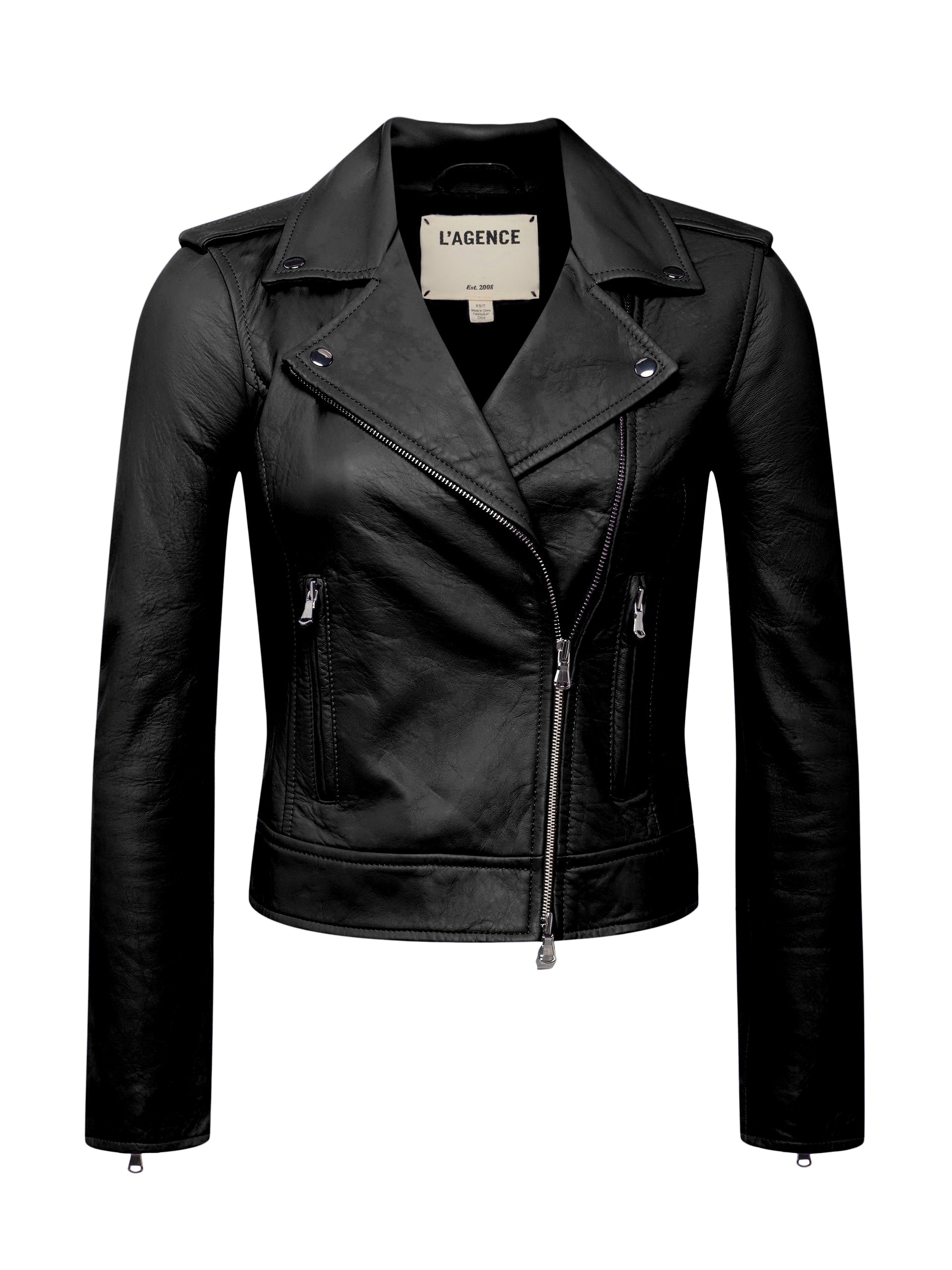 Biker Leather Jacket jacket L'AGENCE