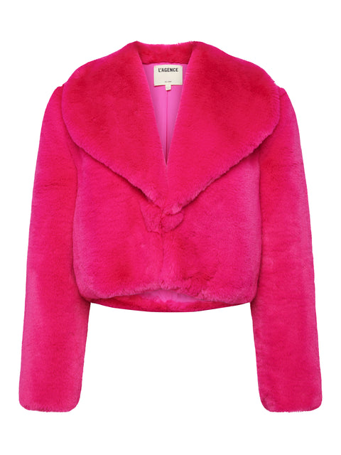 Davy Faux Fur Jacket jacket L'AGENCE Sale   