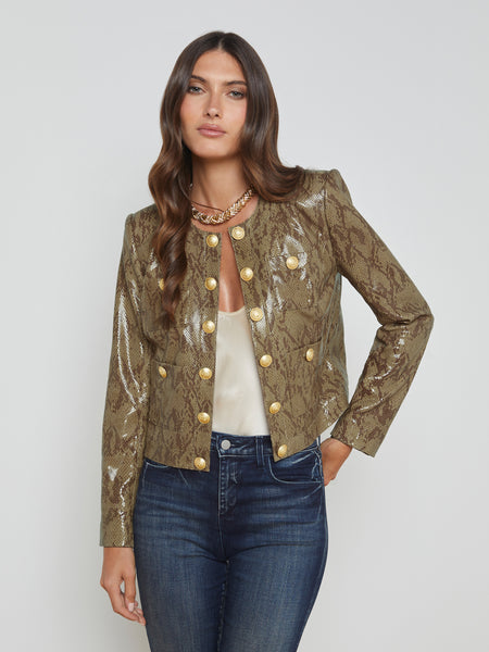 L'Agence Leopard Jacket popular