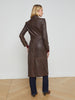 Celina Leather Trench Coat coming soon L'AGENCE   