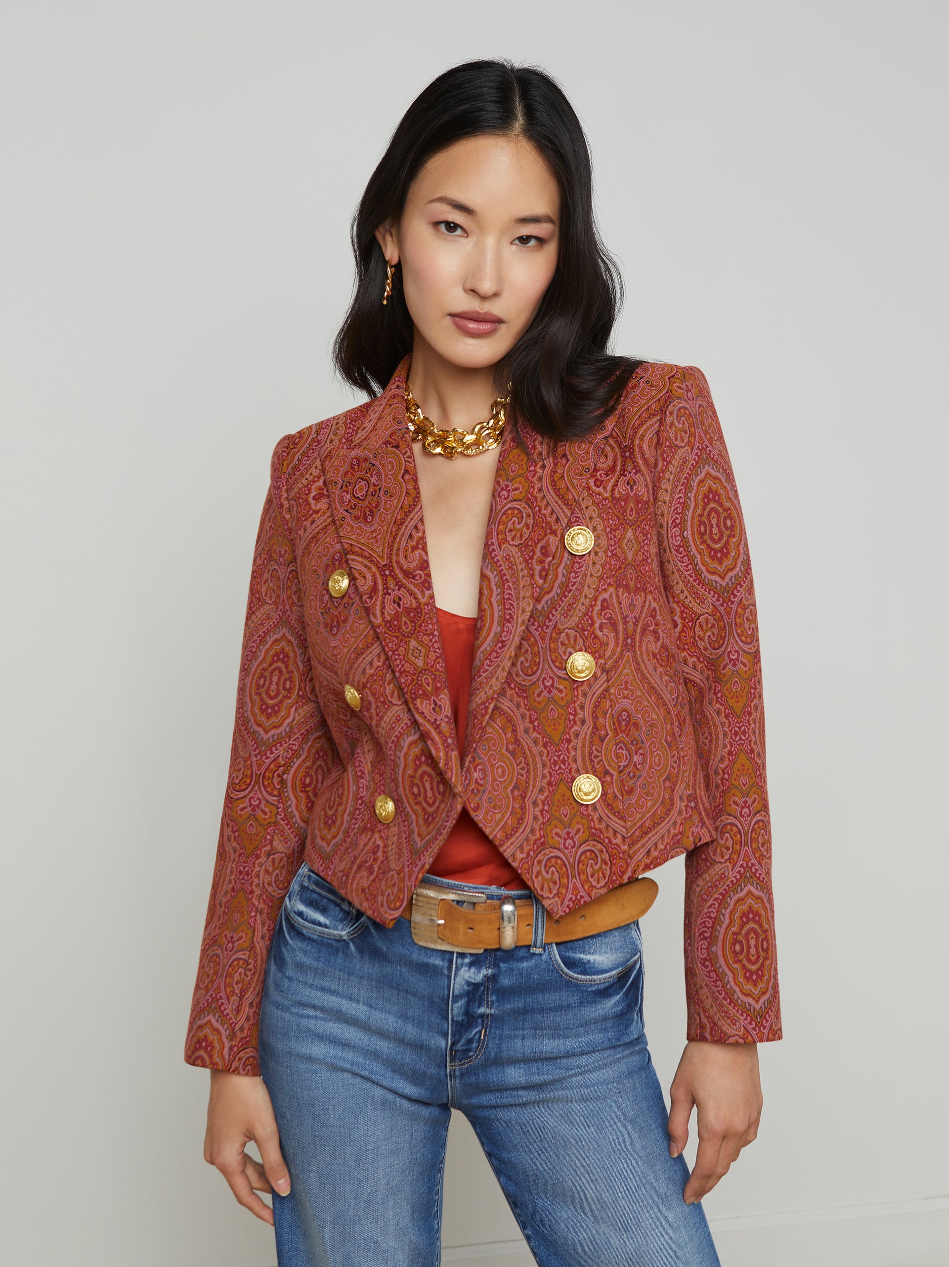 Lila Jacquard Blazer blazer L'AGENCE