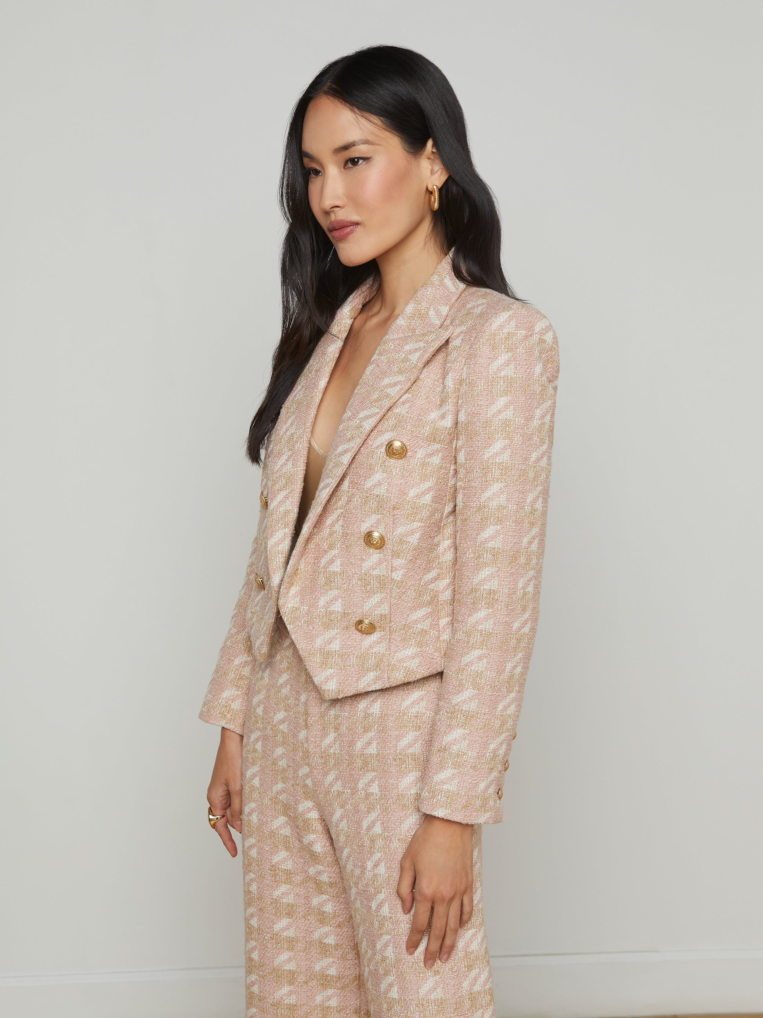 Lila Tweed Blazer blazer L'AGENCE