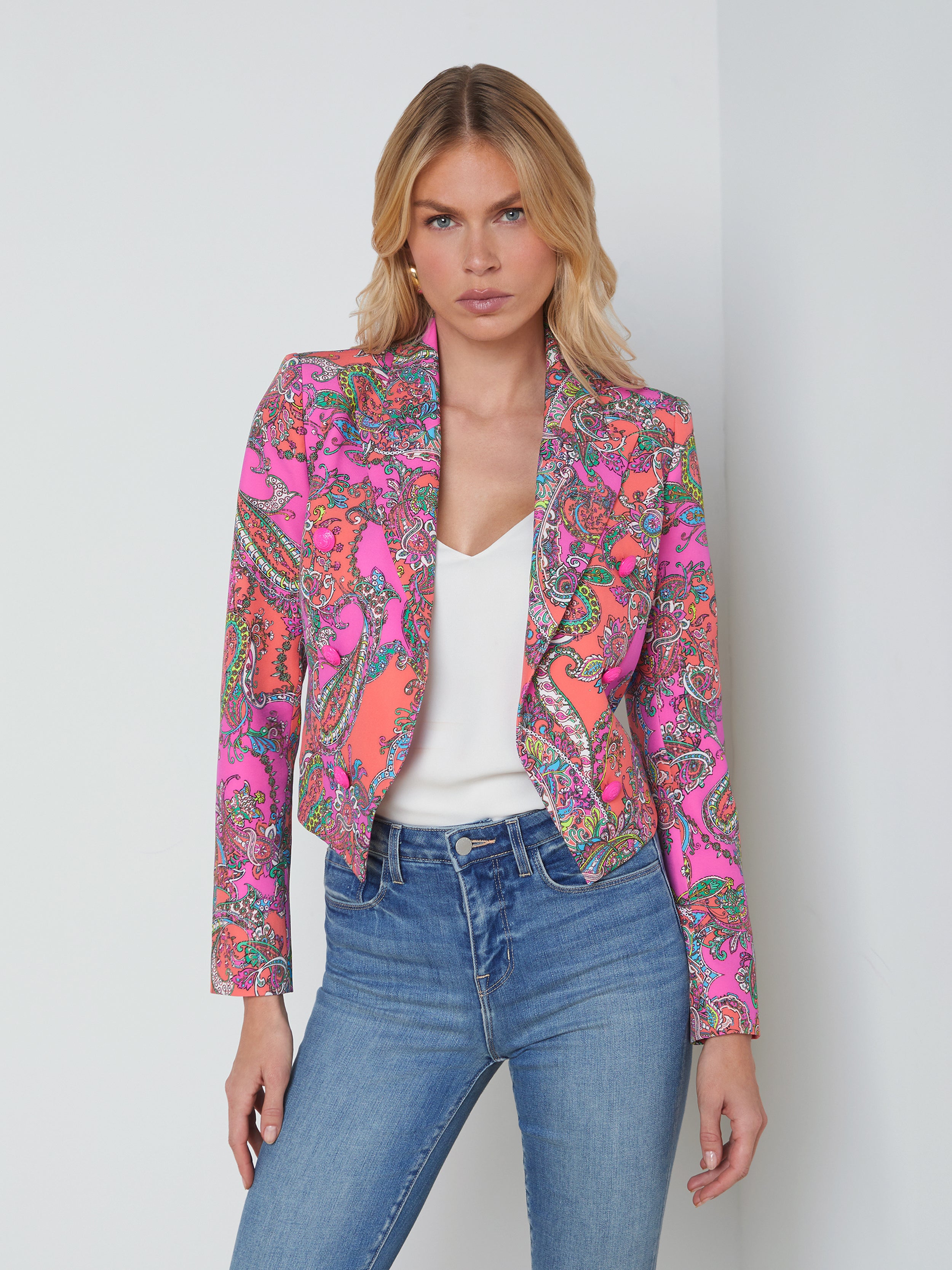Featured: Lila Open-Front Blazer