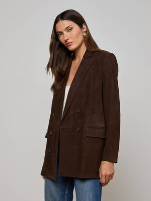 Aimee Oversized Suede Blazer