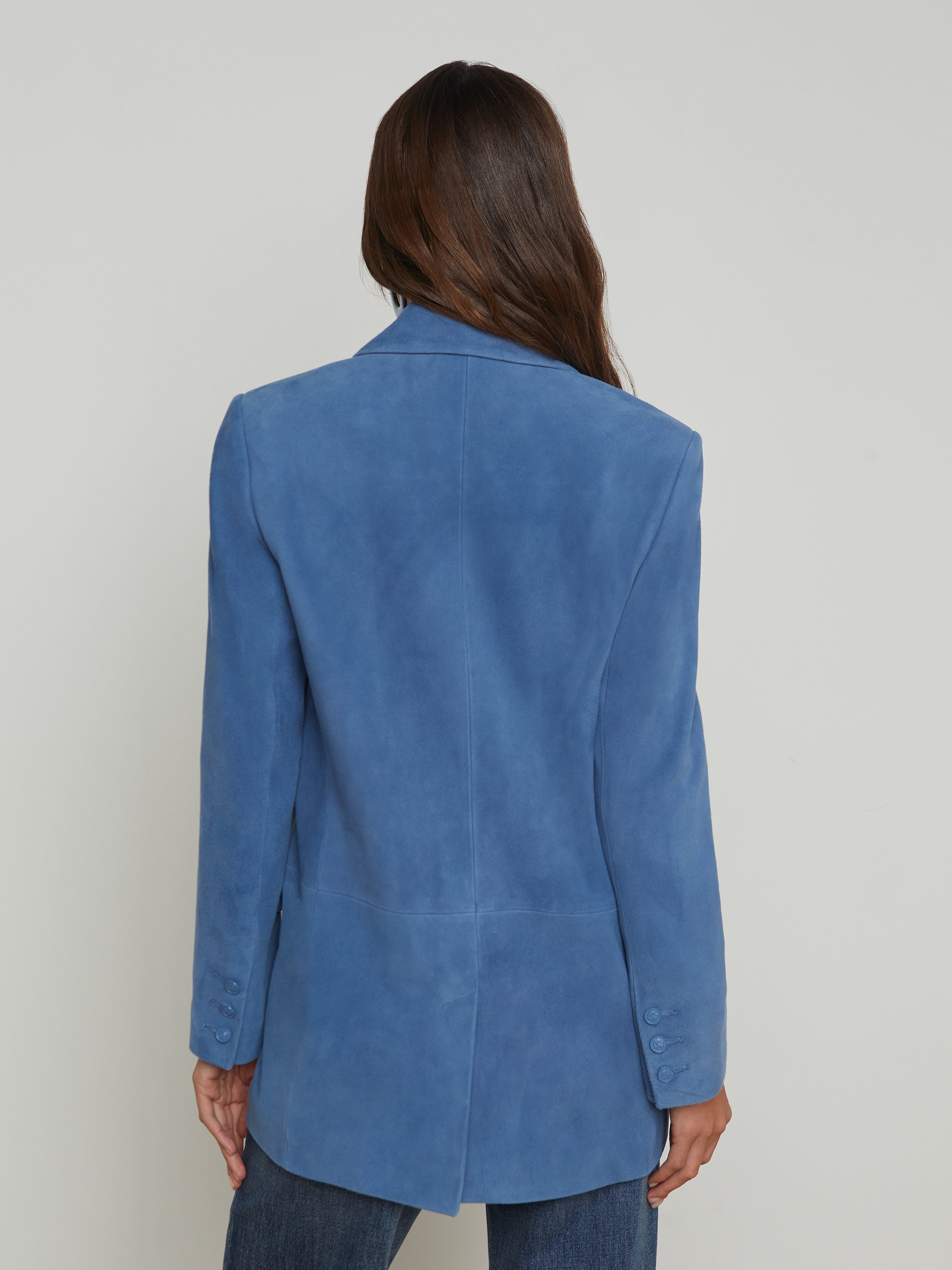 Aimee Suede Blazer blazer L'AGENCE