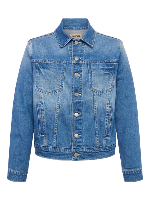 Mack Oversized Denim Jacket jacket L'AGENCE