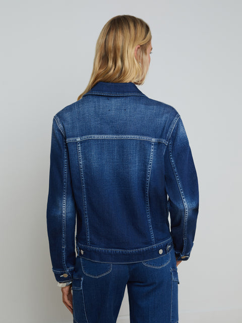 Mack Oversized Denim Jacket jacket L'AGENCE   