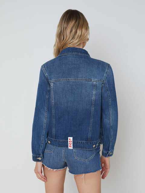 Mack Oversized Denim Jacket - Jean Bar Only jacket L'AGENCE   