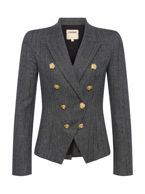 Bethany Herringbone Blazer blazer L'AGENCE Sale