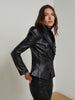 Bethany Leather Tapered Blazer blazer L'AGENCE