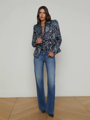 Bethany Jacquard Blazer blazer L'AGENCE Sale
