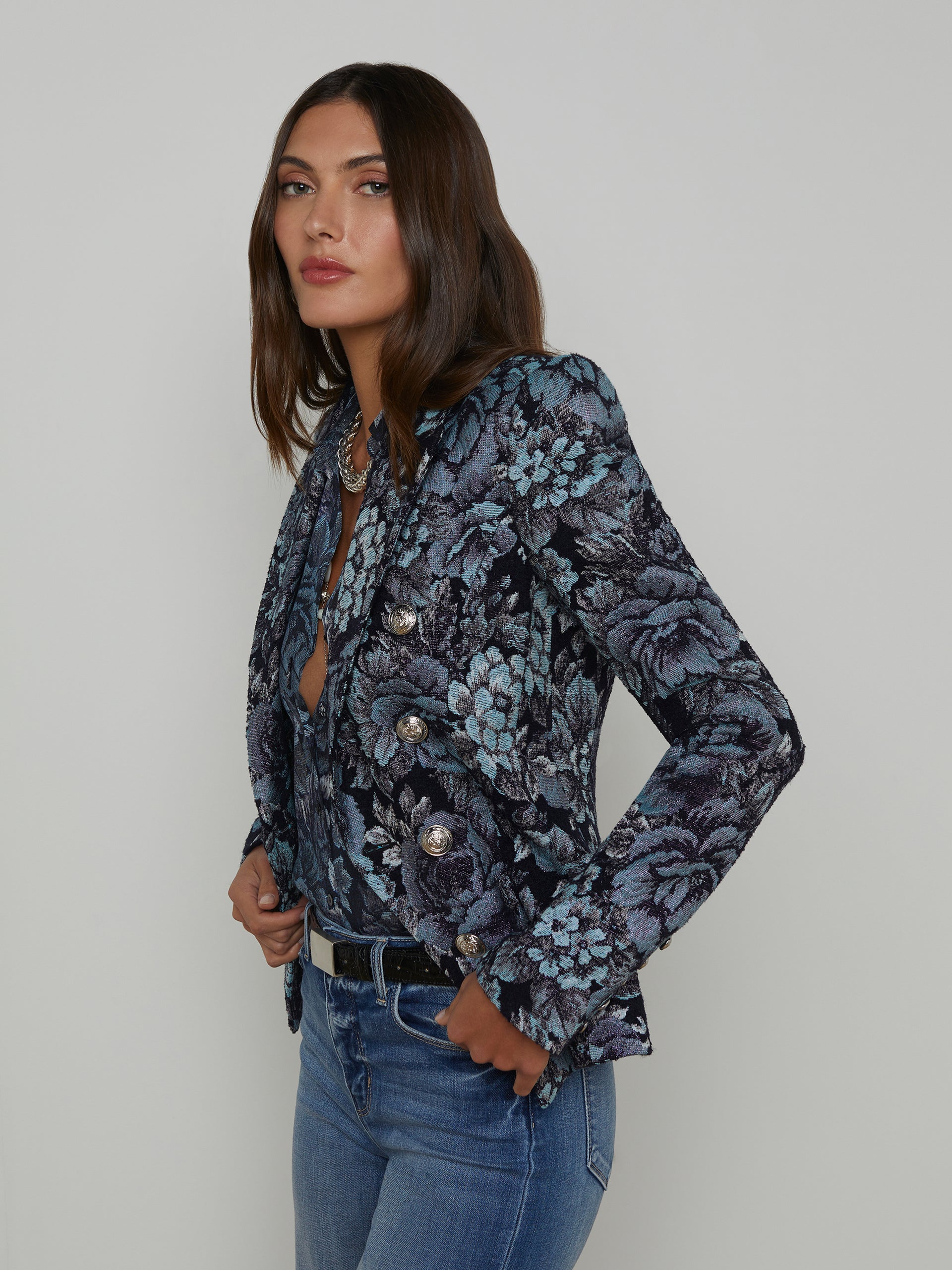 Bethany Jacquard Blazer blazer L'AGENCE