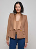 Blazer Imogen à revers en satin