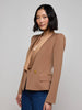 Blazer Imogen à revers en satin