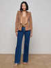 Blazer Imogen à revers en satin