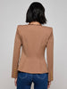 Blazer Imogen à revers en satin