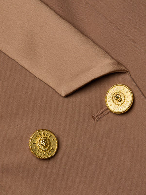 Blazer Imogen à revers en satin