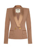 Blazer Imogen à revers en satin