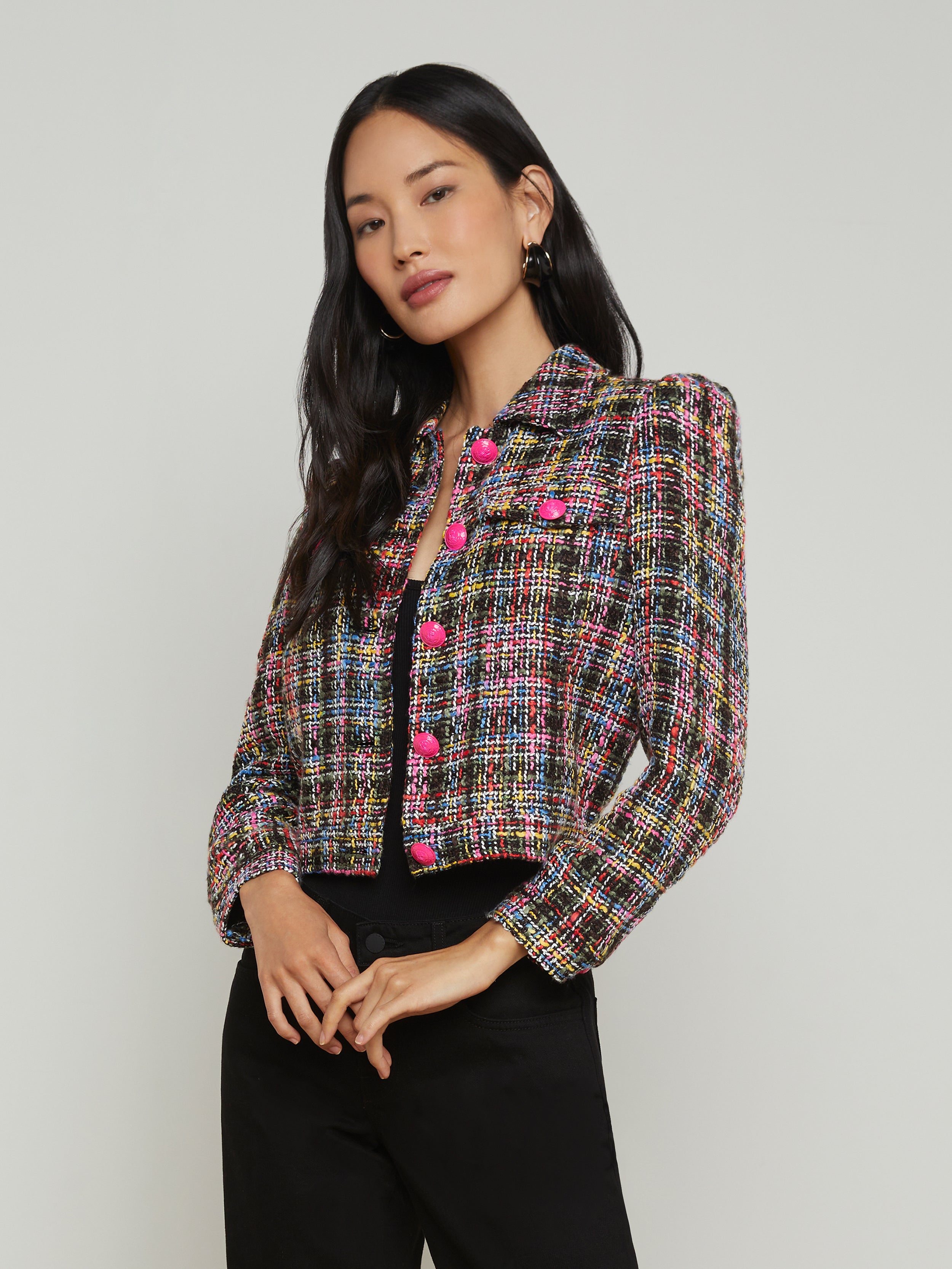 Kasey Tweed Jacket jacket L'AGENCE